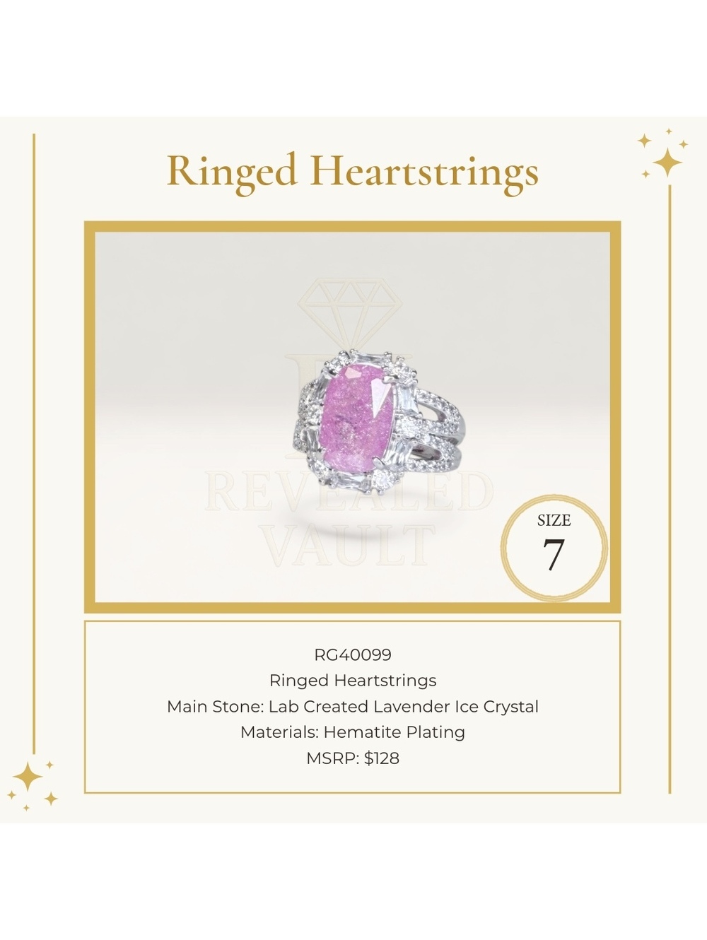 Ringed Heartstrings - Size 7 - OG